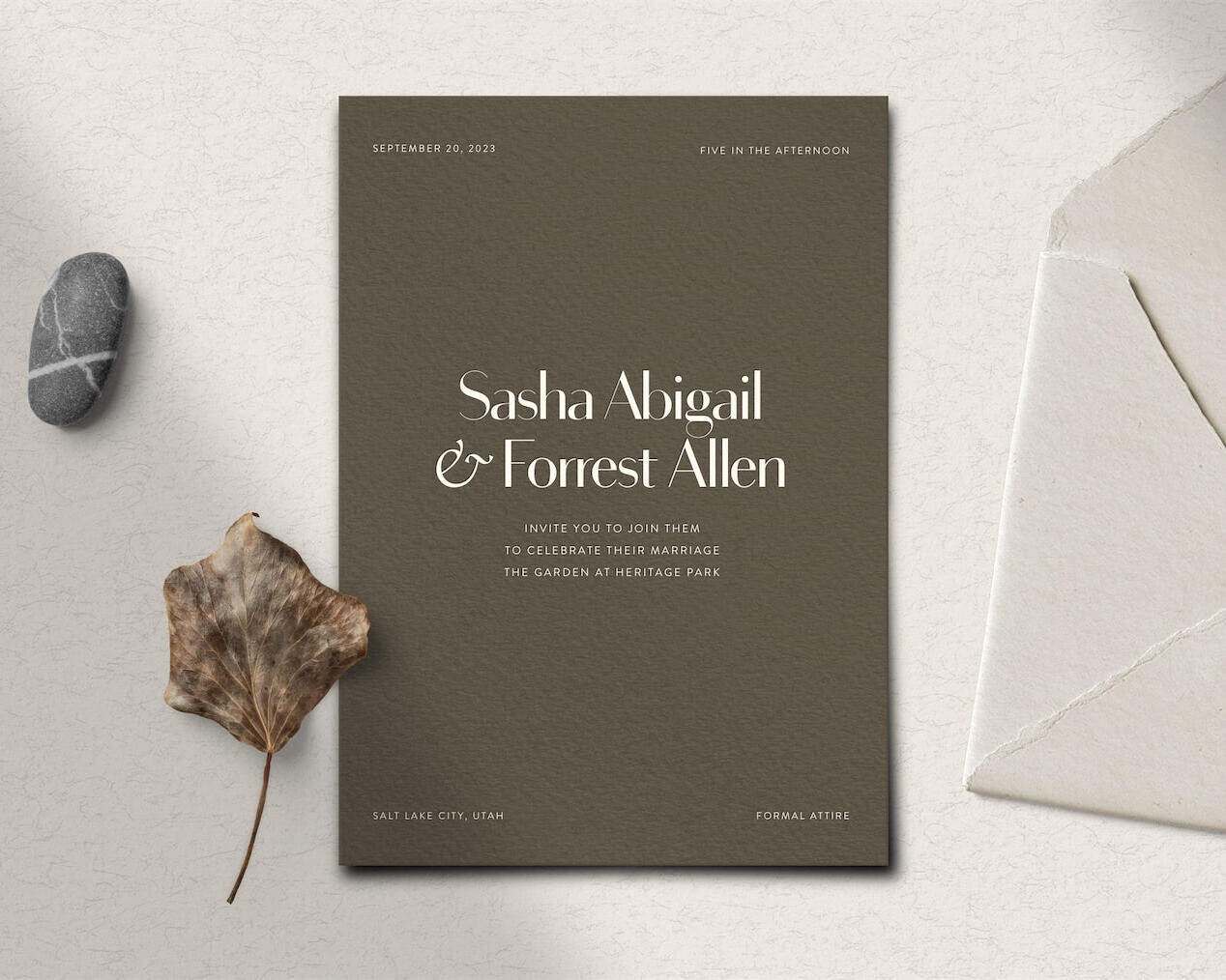 See The Best Mountain Wedding Invitations At B&B