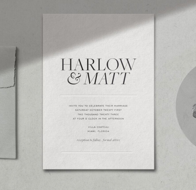 wedding invitation wording example