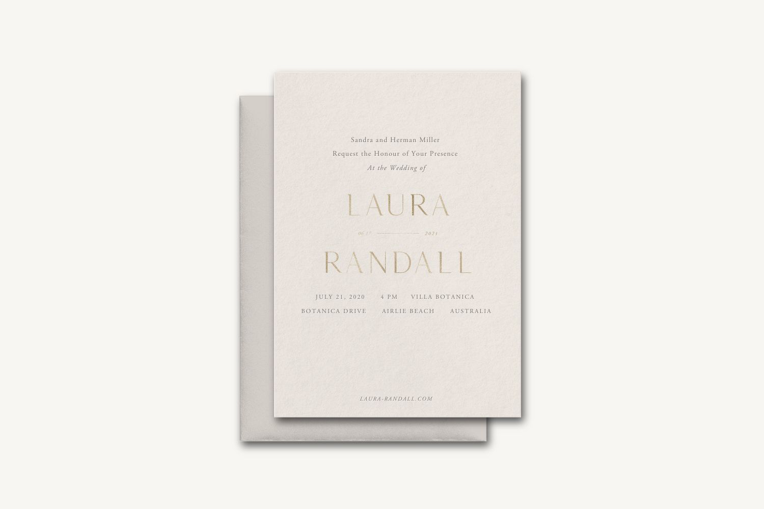 Randall Wedding Invitation