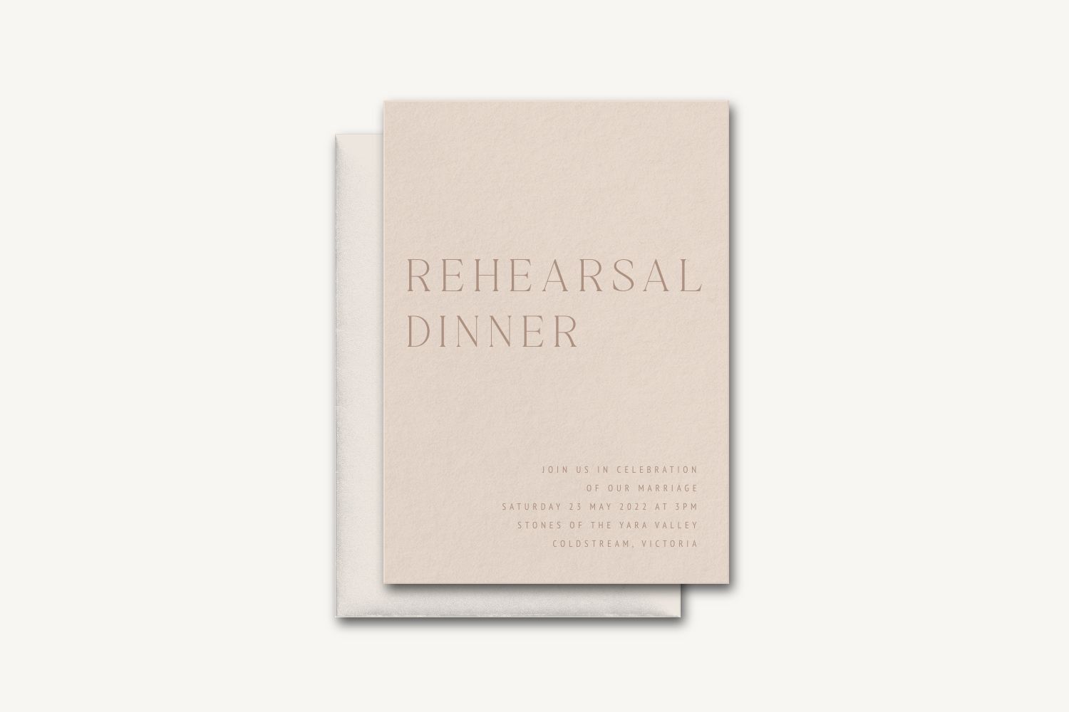 Carter Rehearsal Dinner Invitation