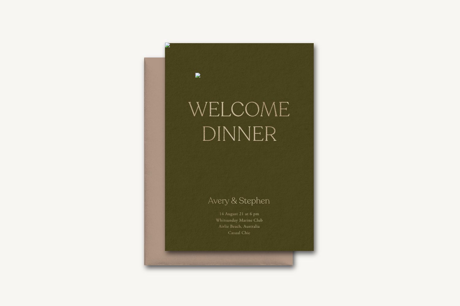 Avery Rehearsal Dinner Invitation