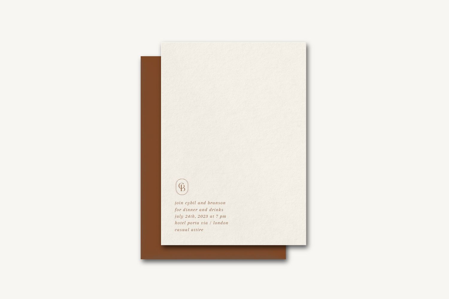 Cybil Rehearsal Dinner Invitation