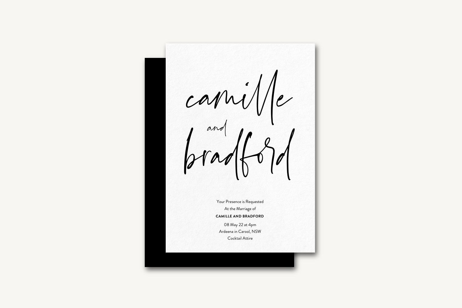 Bradford Wedding Invitation