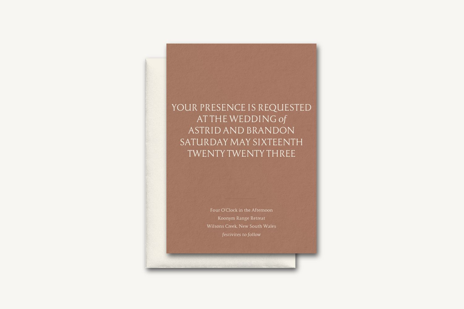 Astrid Wedding Invitation