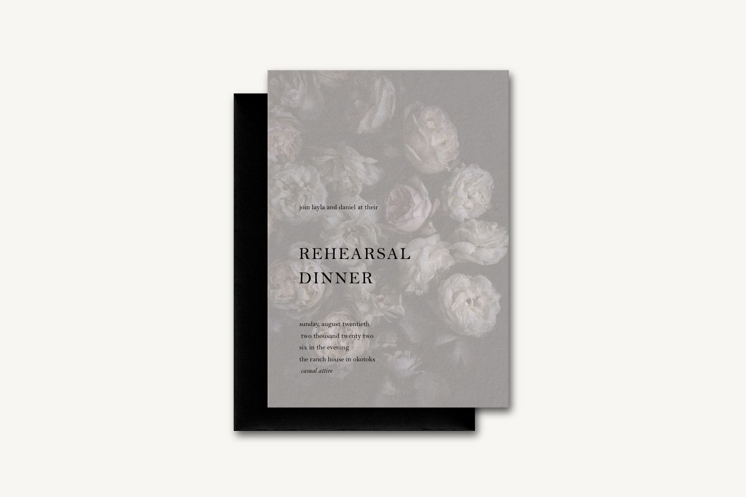 Layla Rehearsal Dinner Invitation