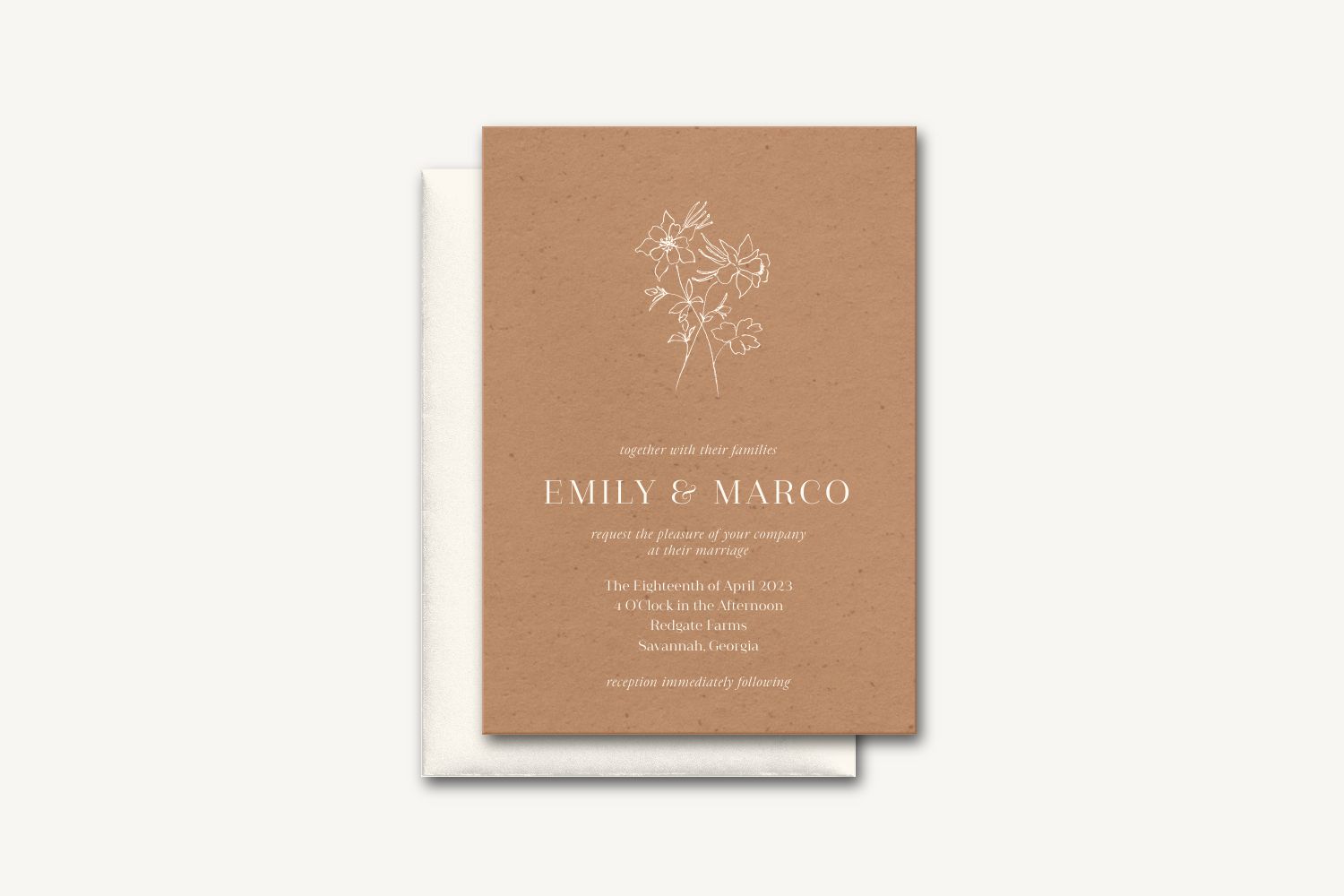 Marco Wedding Invitation