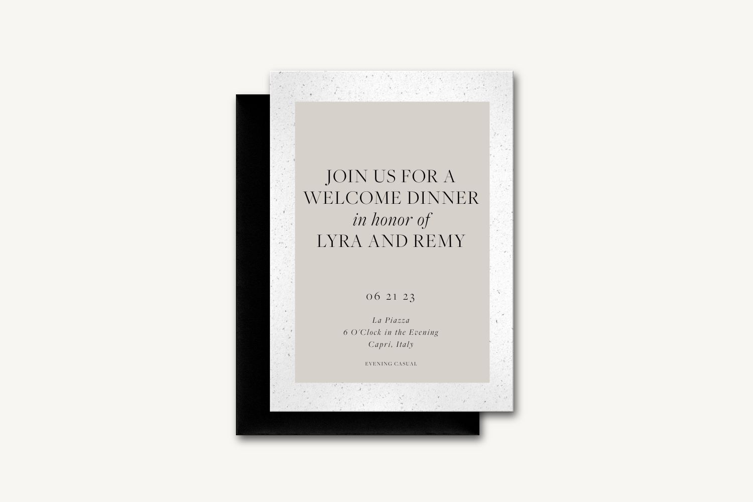 Lyra Rehearsal Dinner Invitation