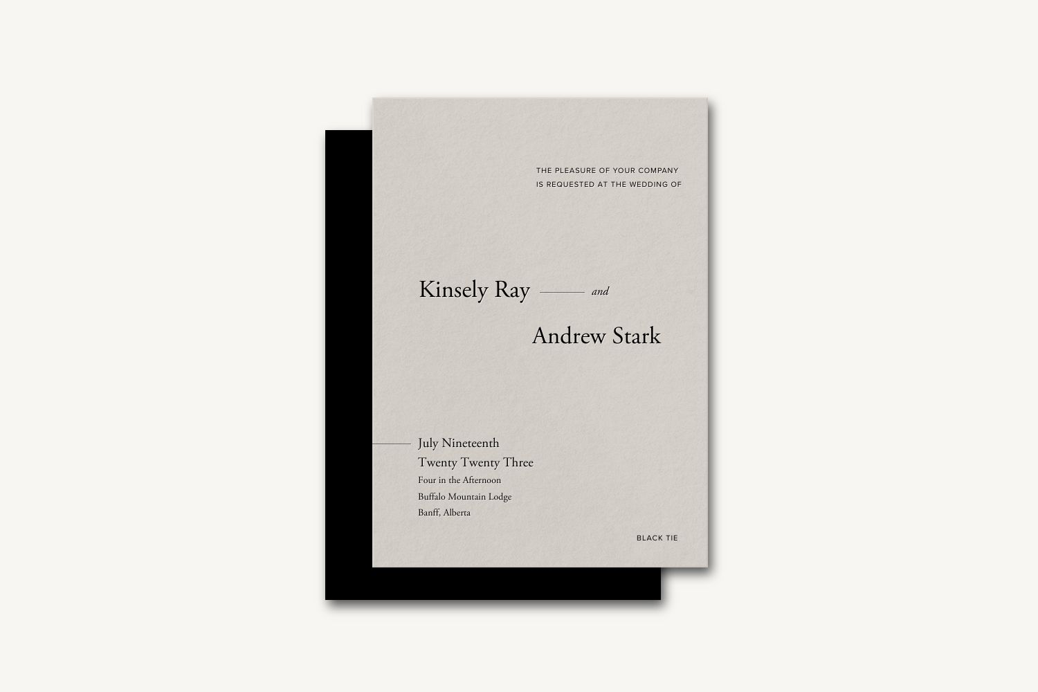 Kinsley Wedding Invitation