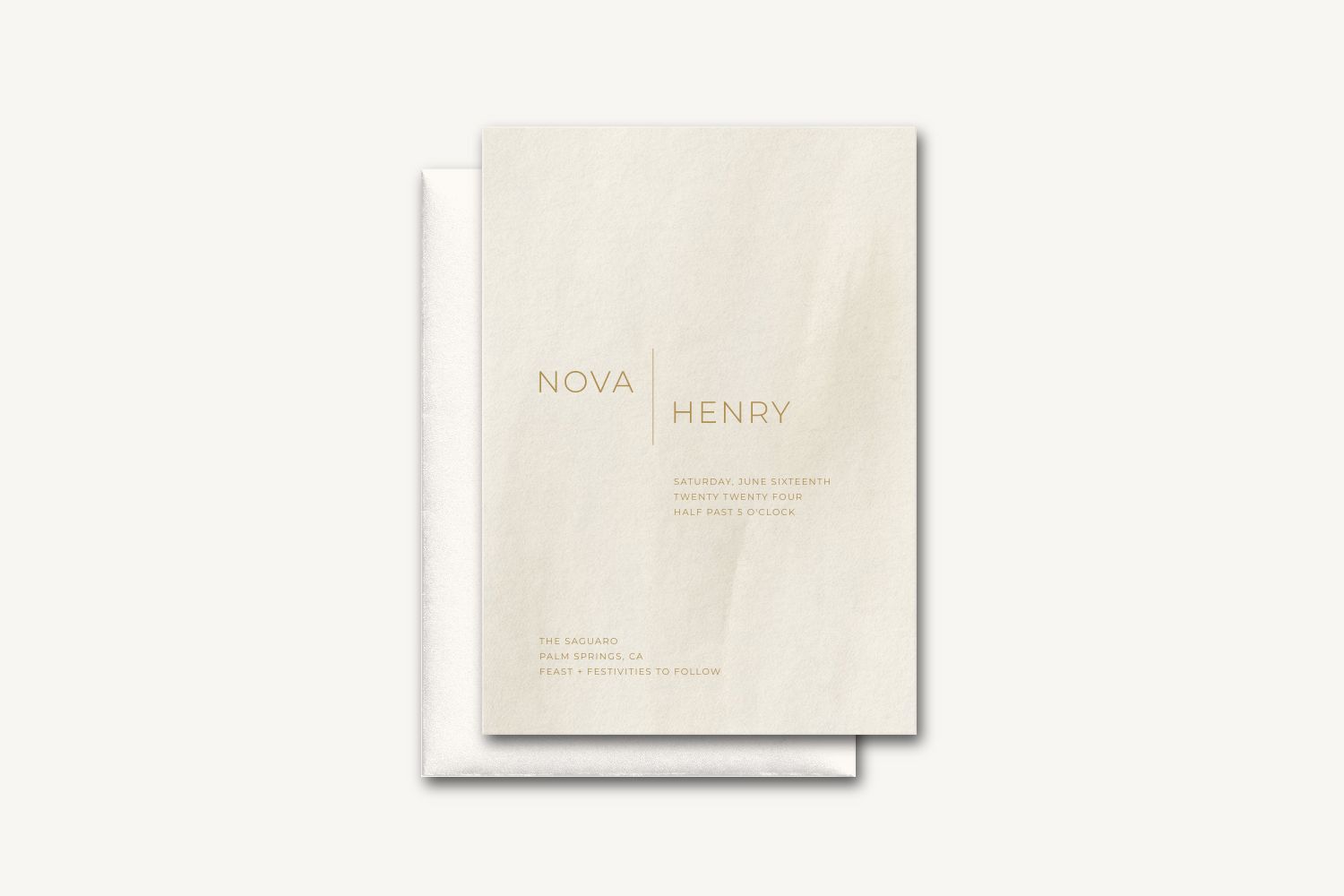 Nova Wedding Invitation