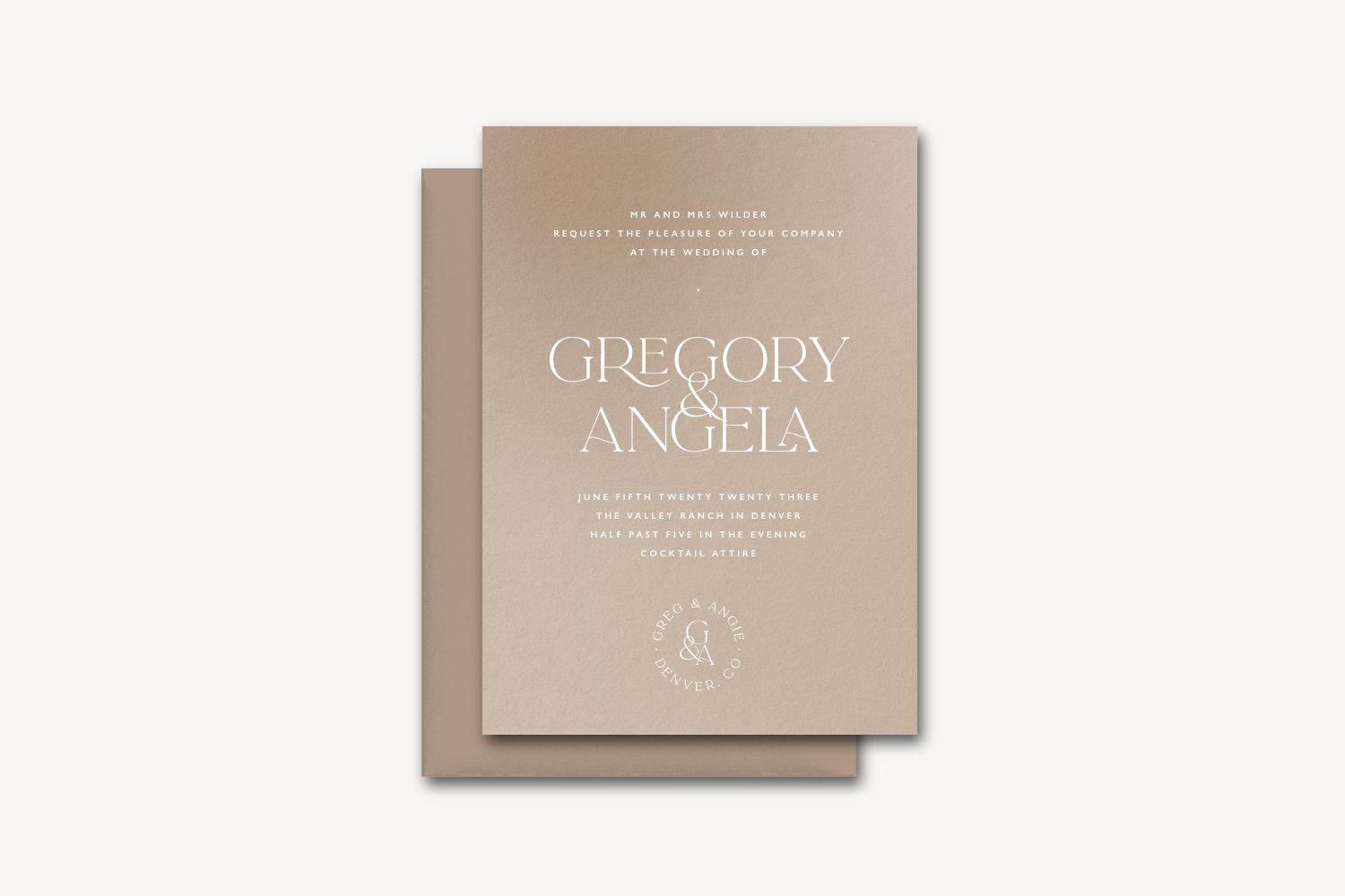 Angie Wedding Invitation
