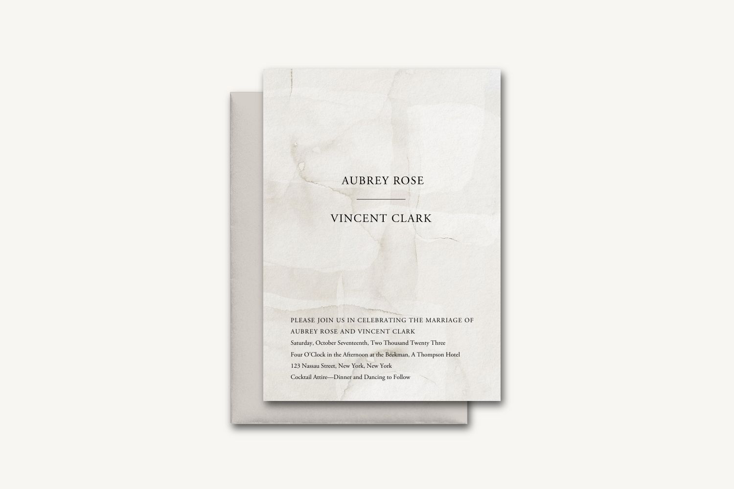 Aubrey Wedding Invitation