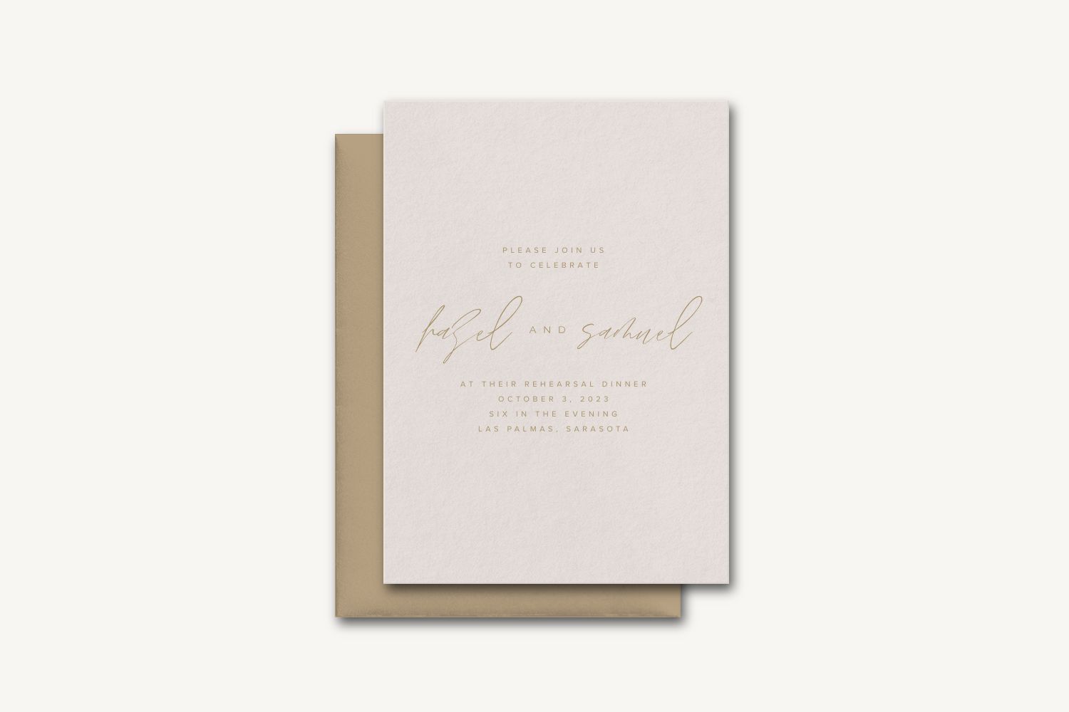 Hazel Rehearsal Dinner Invitation