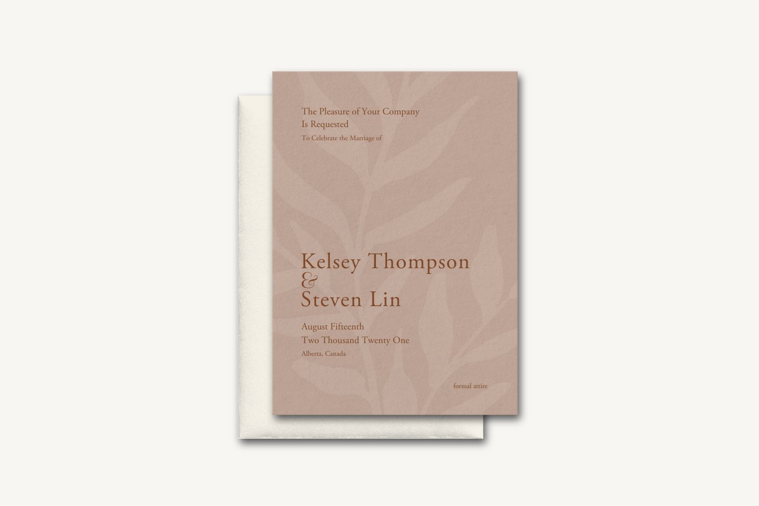 Kelsey Wedding Invitation