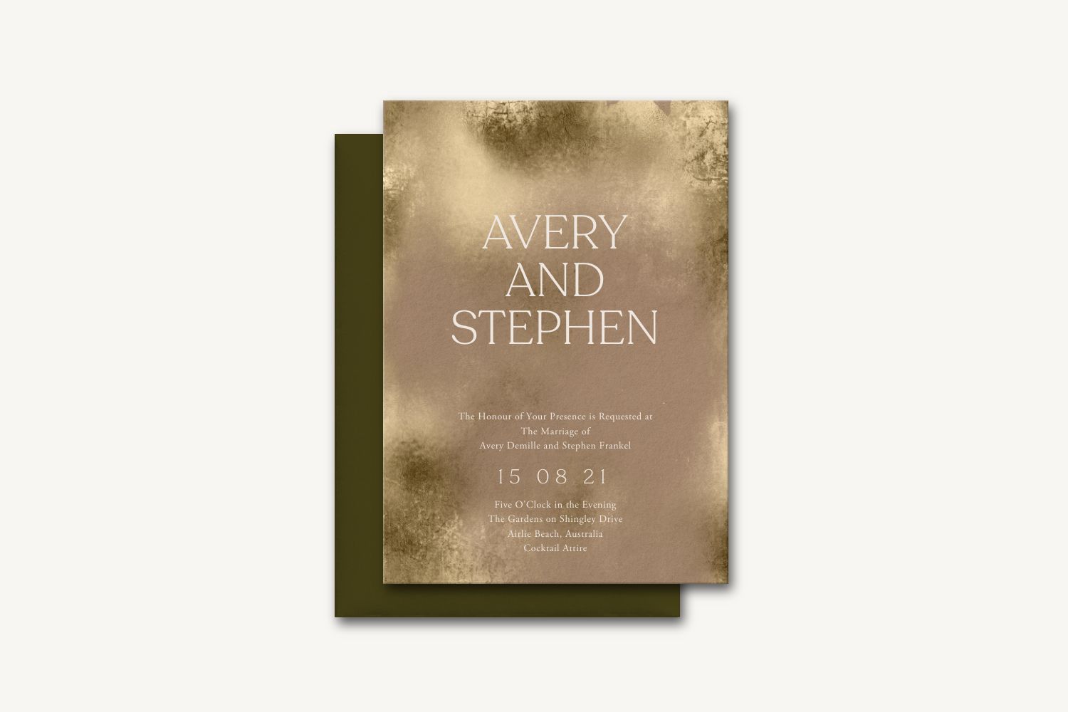 Avery Wedding Invitaiton