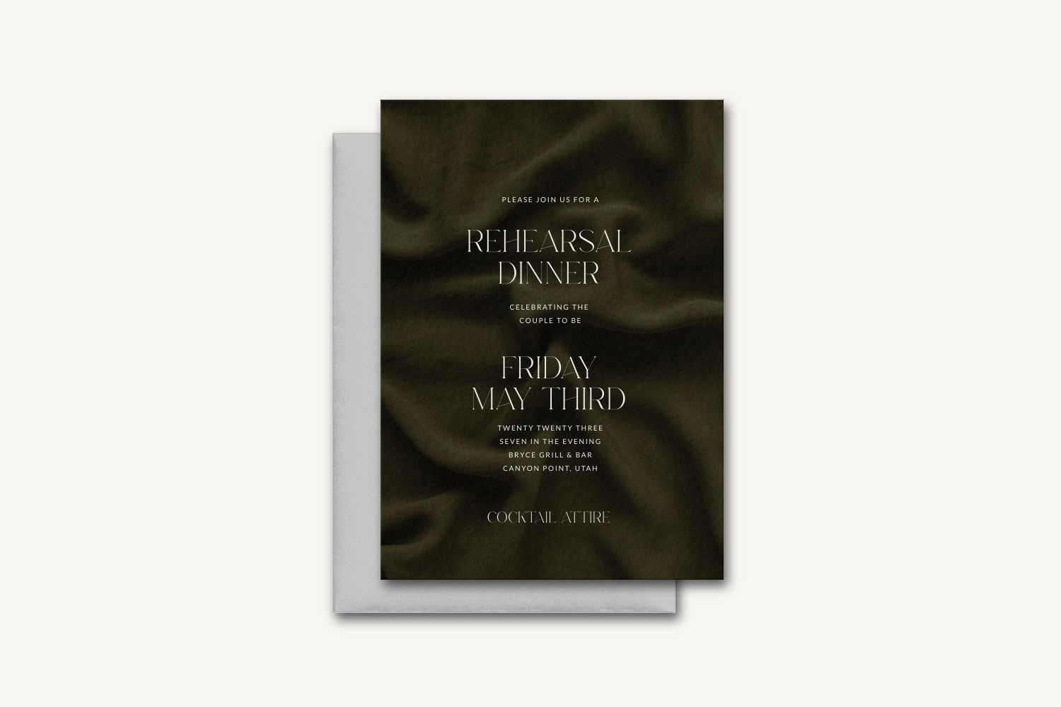 Vivienne Rehearsal Dinner Invitation