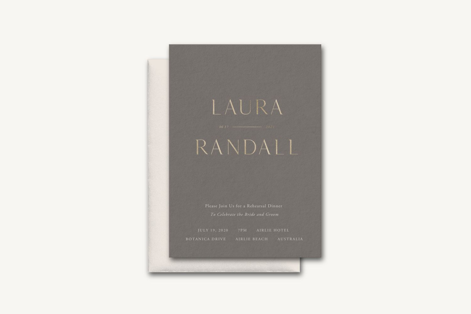 Randall Rehearsal Dinner Invitation
