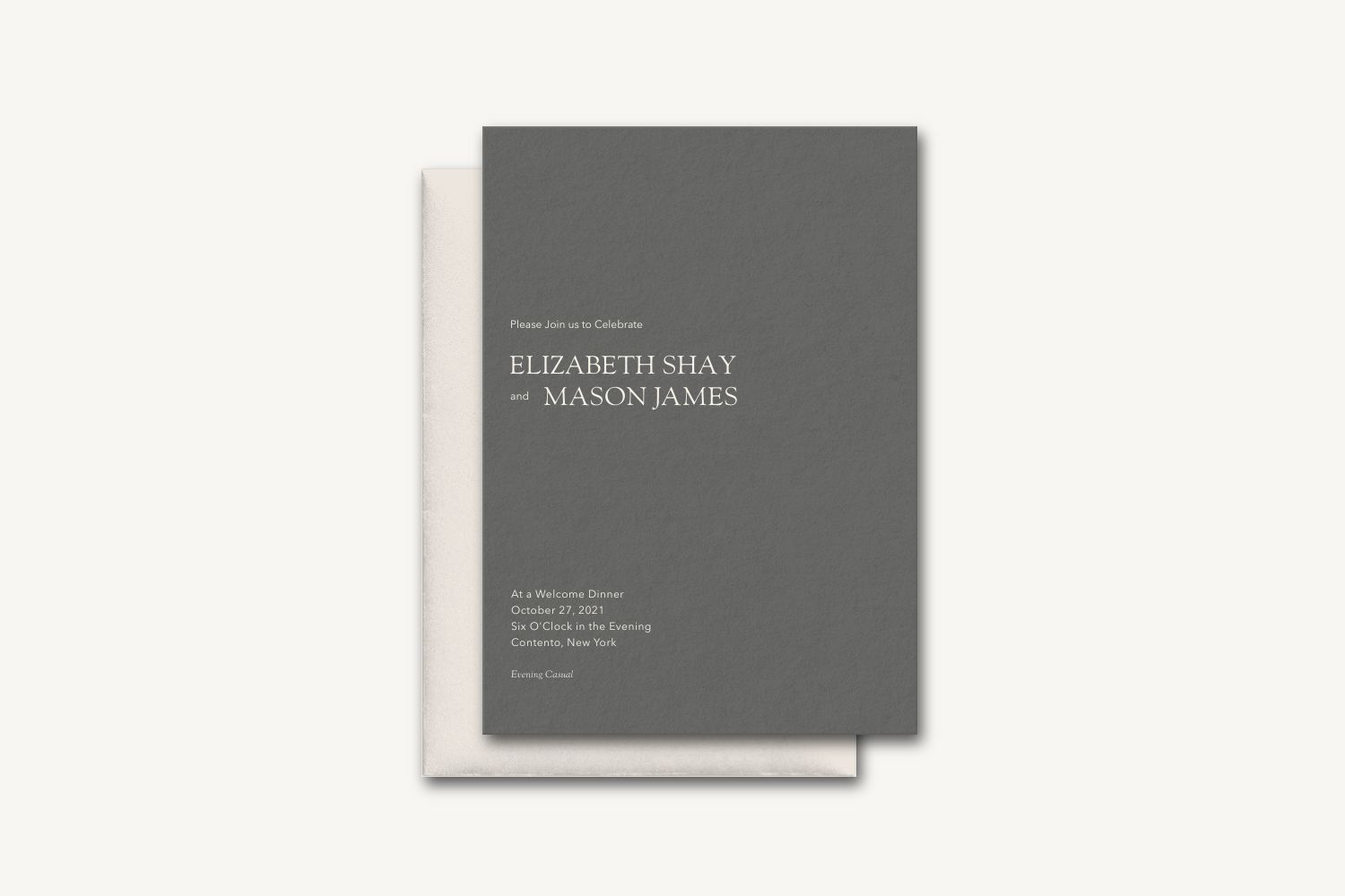 Mason Rehearsal Dinner Invitation