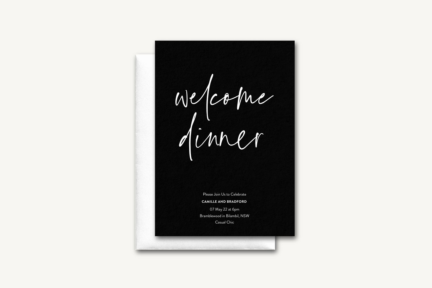 Bradford Rehearsal Dinner Invitation