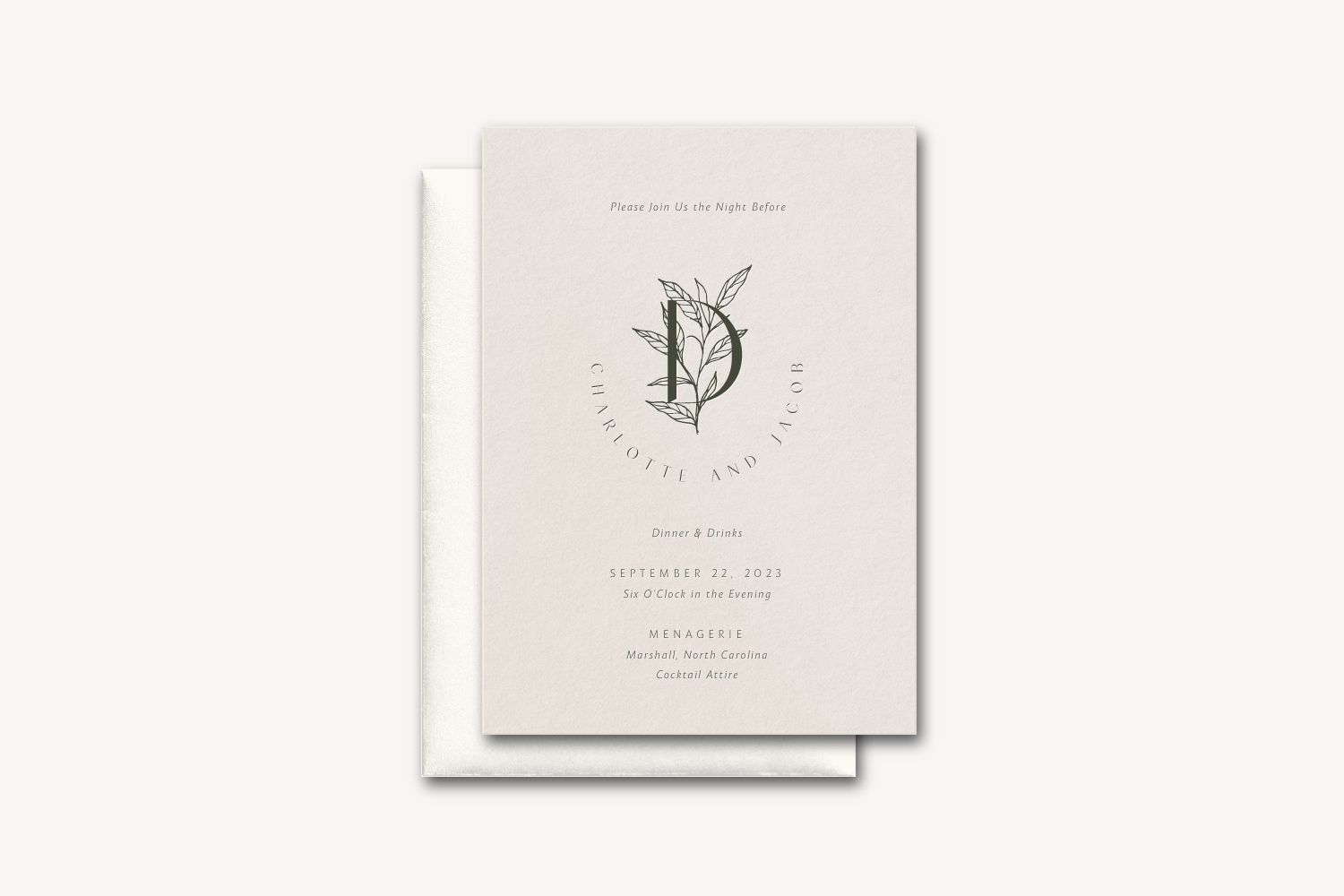 Charlotte Rehearsal Dinner Invitation