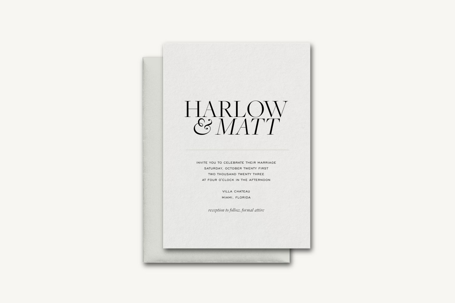 Harlow Wedding Invitation