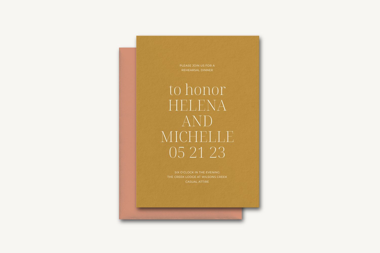 Helena Rehearsal Dinner Invitation