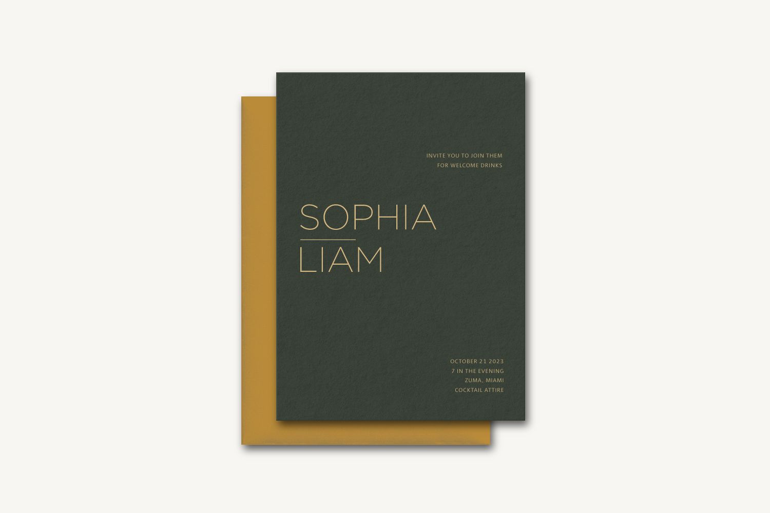Liam Rehearsal Dinner Invitation