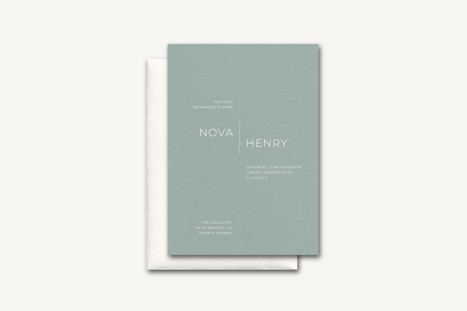 Nova Rehearsal Dinner Invitation