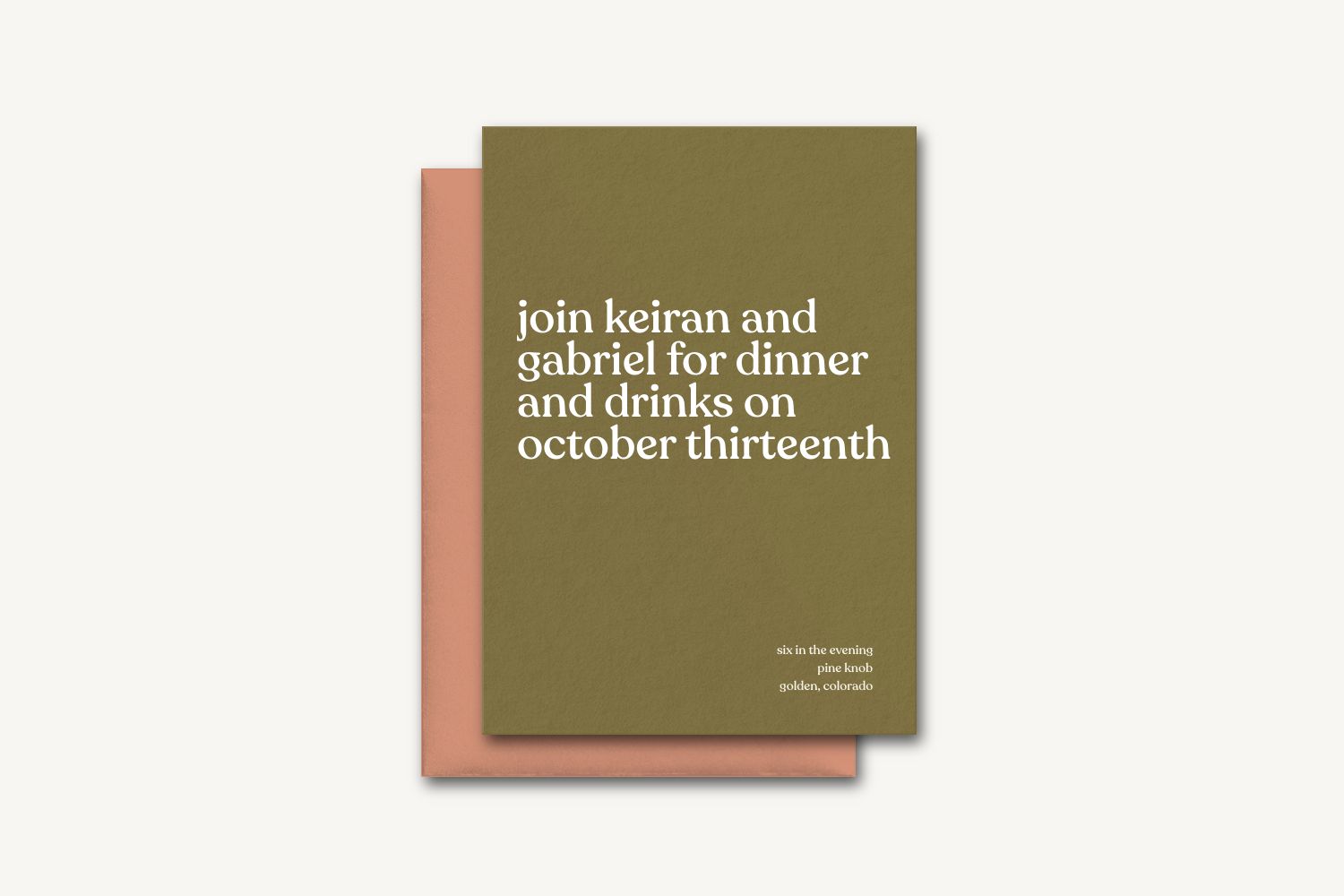 Kieran Rehearsal Dinner Invitation