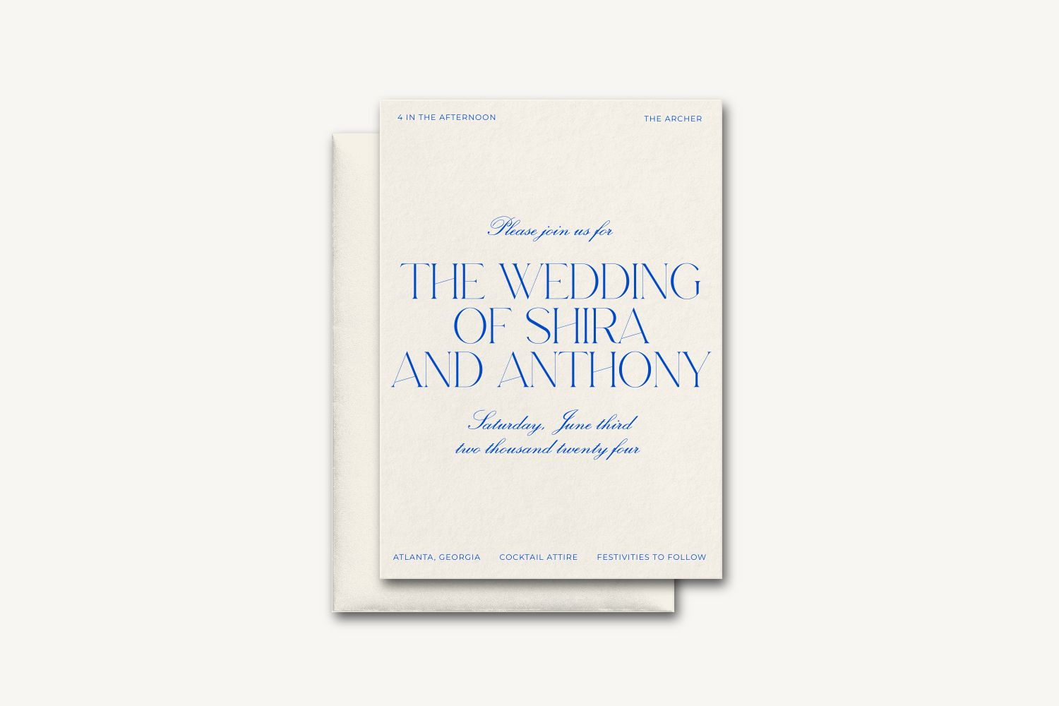 Shira Wedding Invitation