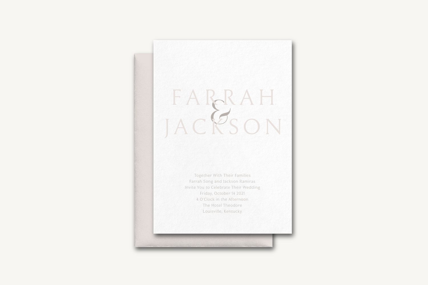 Farrah Wedding Invitation