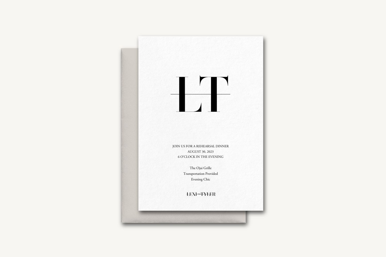 Lexi Rehearsal Dinner Invitation