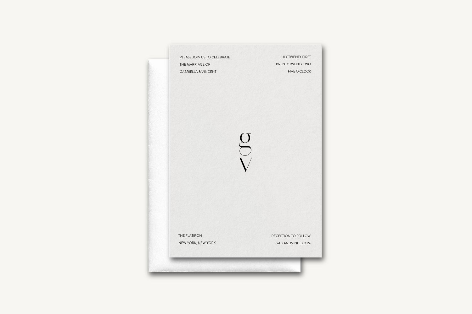 Vincent Wedding Invitation