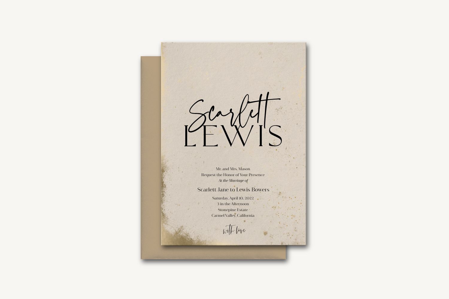 Lewis Wedding Invitation