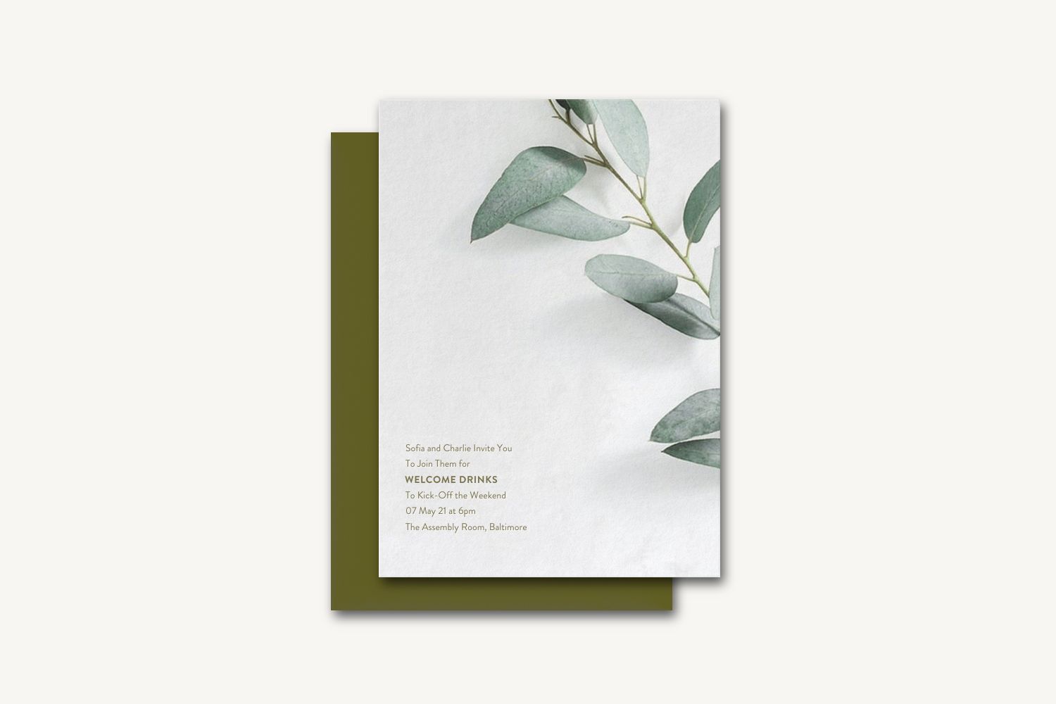 Sofia Rehearsal Dinner Invitation