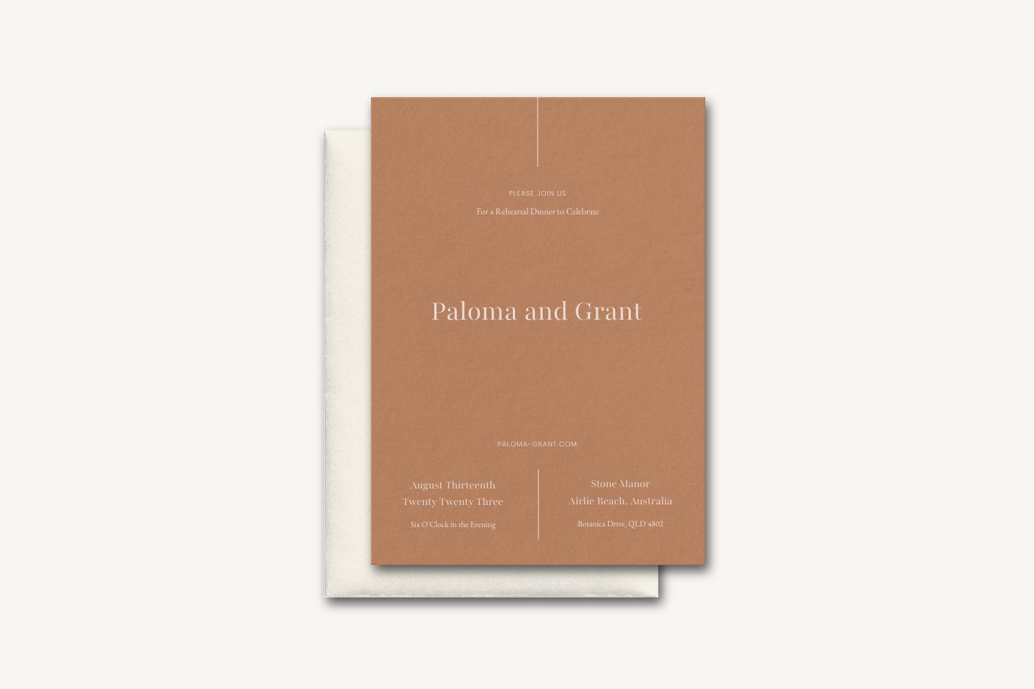 Paloma Rehearsal Dinner Invitation
