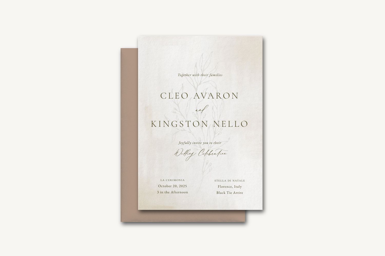 Cleo Wedding Invitation