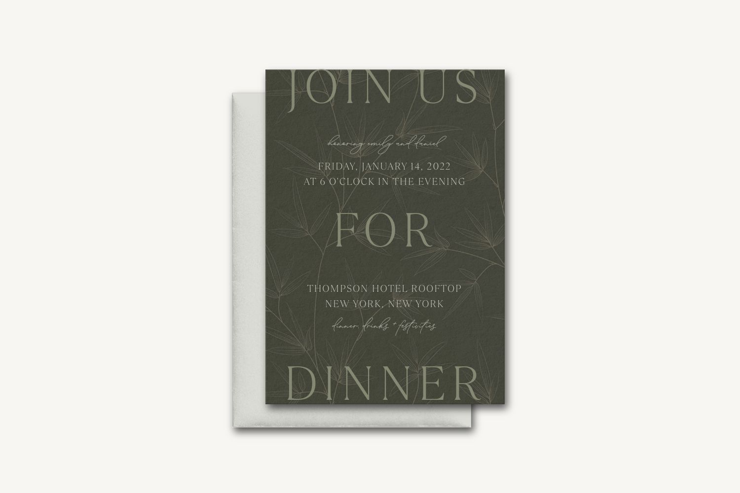 Emily Rehearsal Dinner Invitation