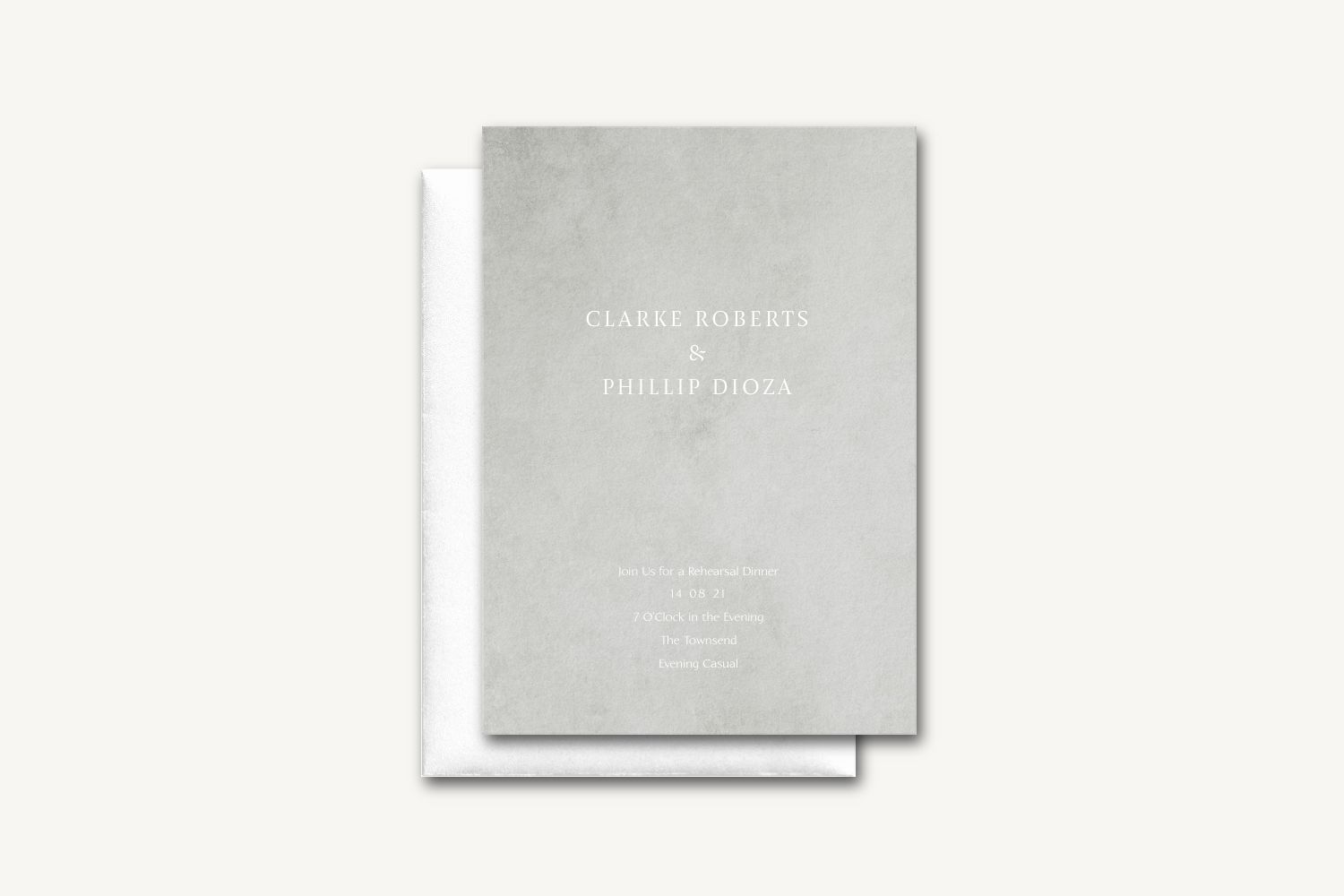 Clarke Rehearsal Dinner Invitation