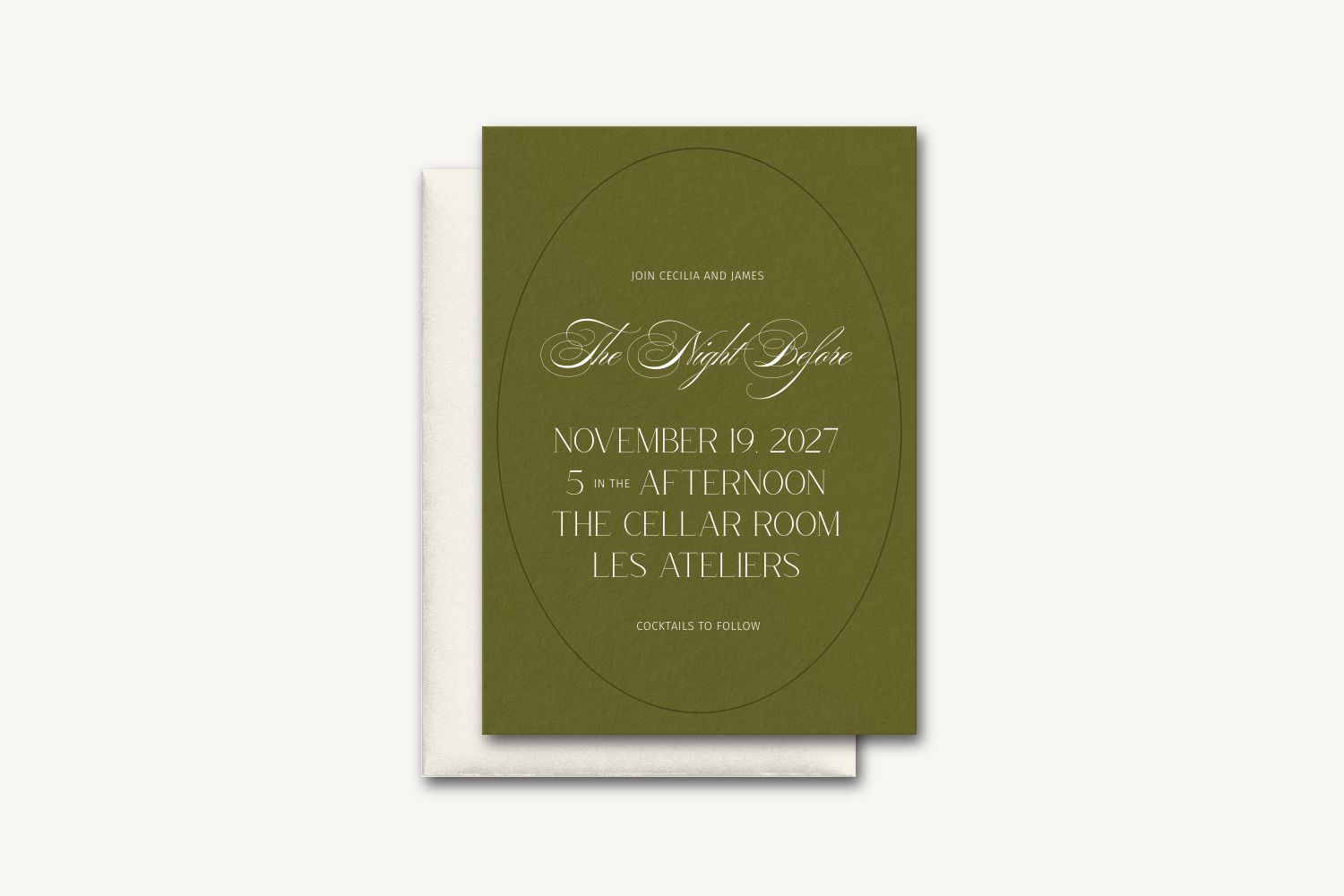 Cecilia Rehearsal Dinner Invitation