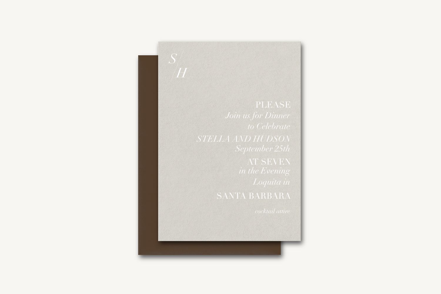 Stella Rehearsal Dinner Invitation