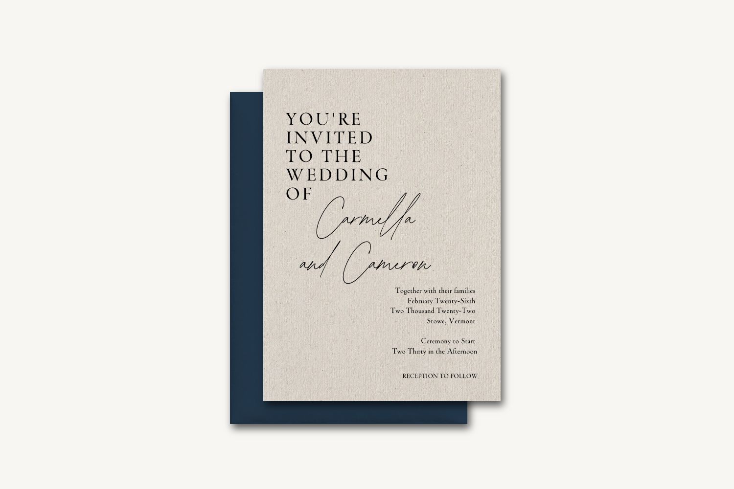 Carmella Wedding Invitation