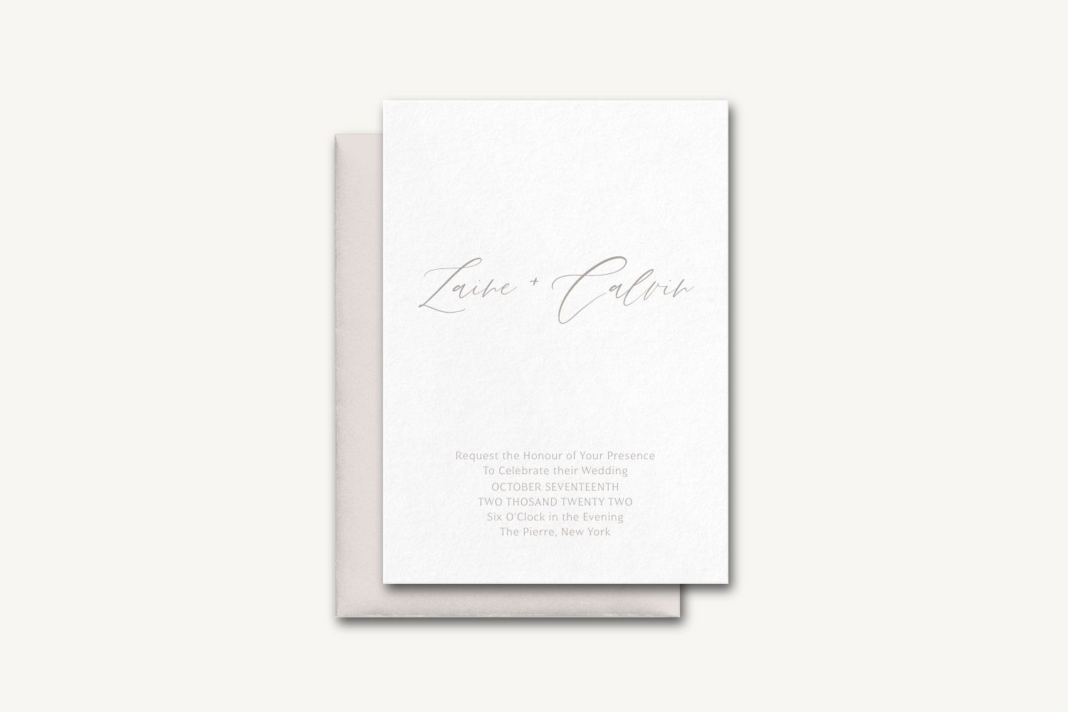 Calvin Wedding Invitation
