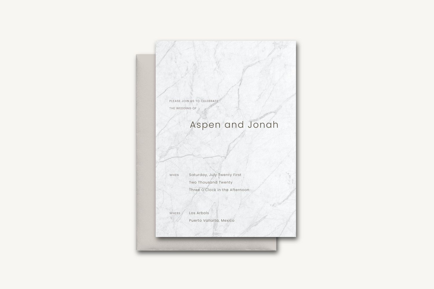 Aspen Wedding Invitation