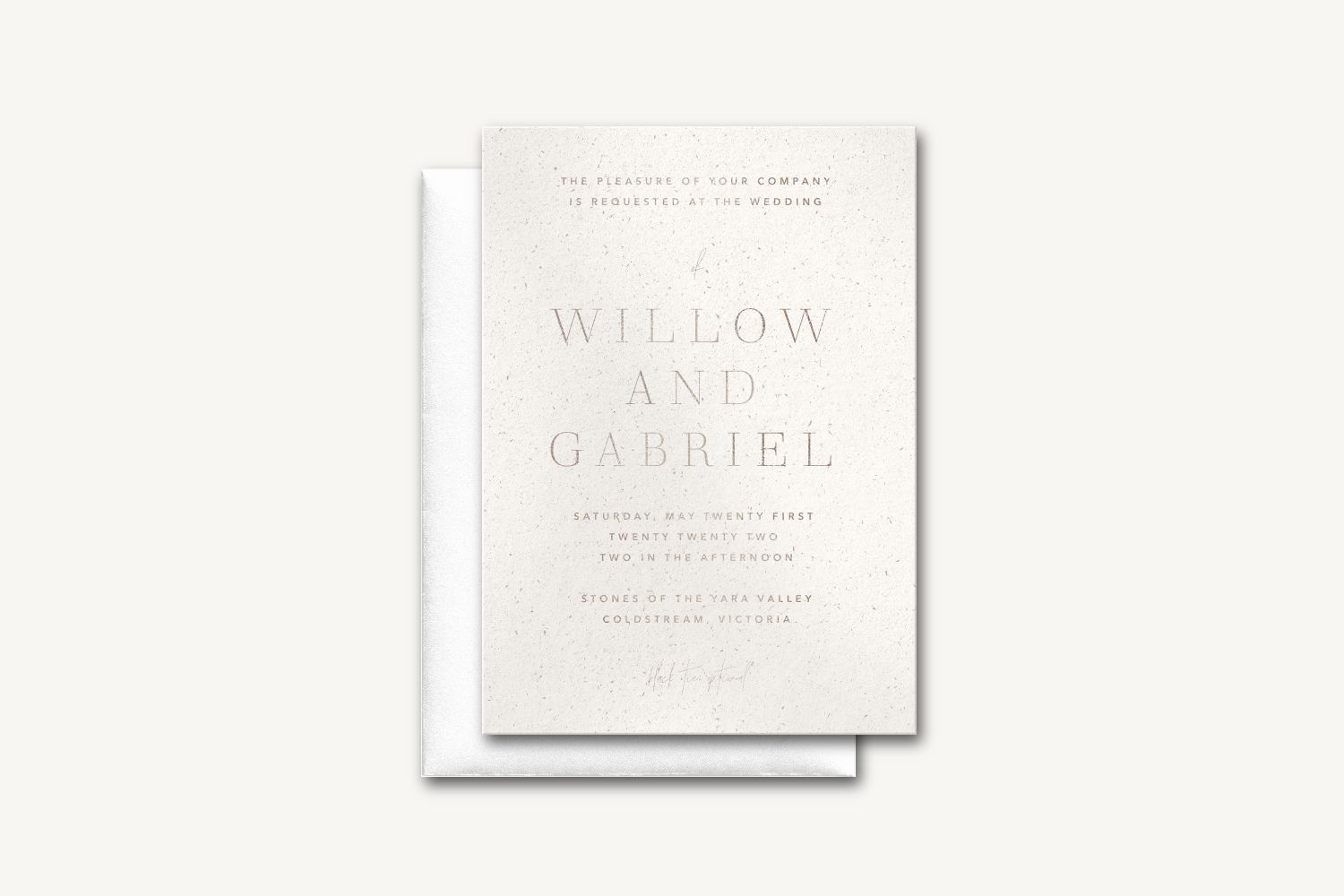 Willow Wedding Invitation