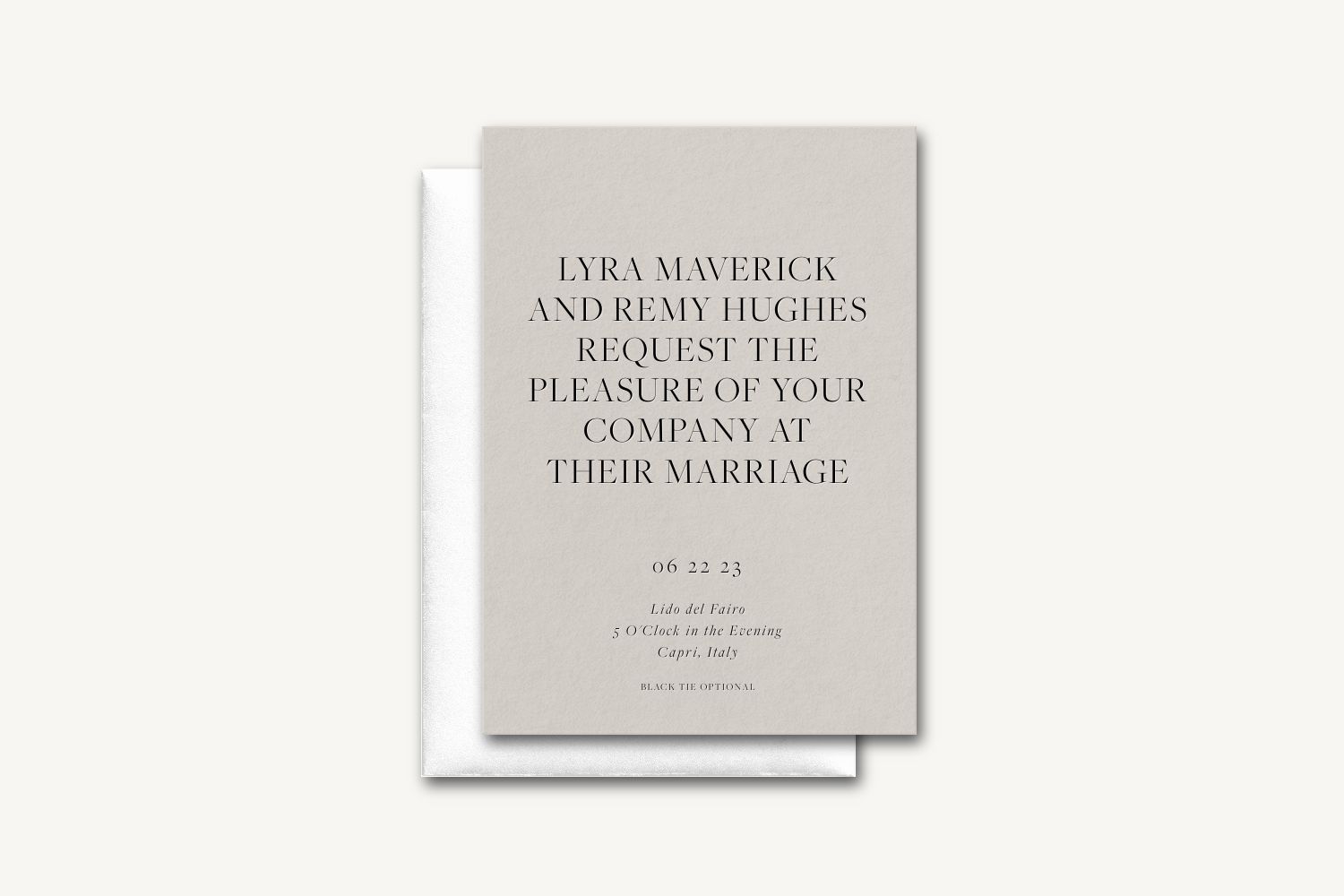 Lyra Wedding Invitation