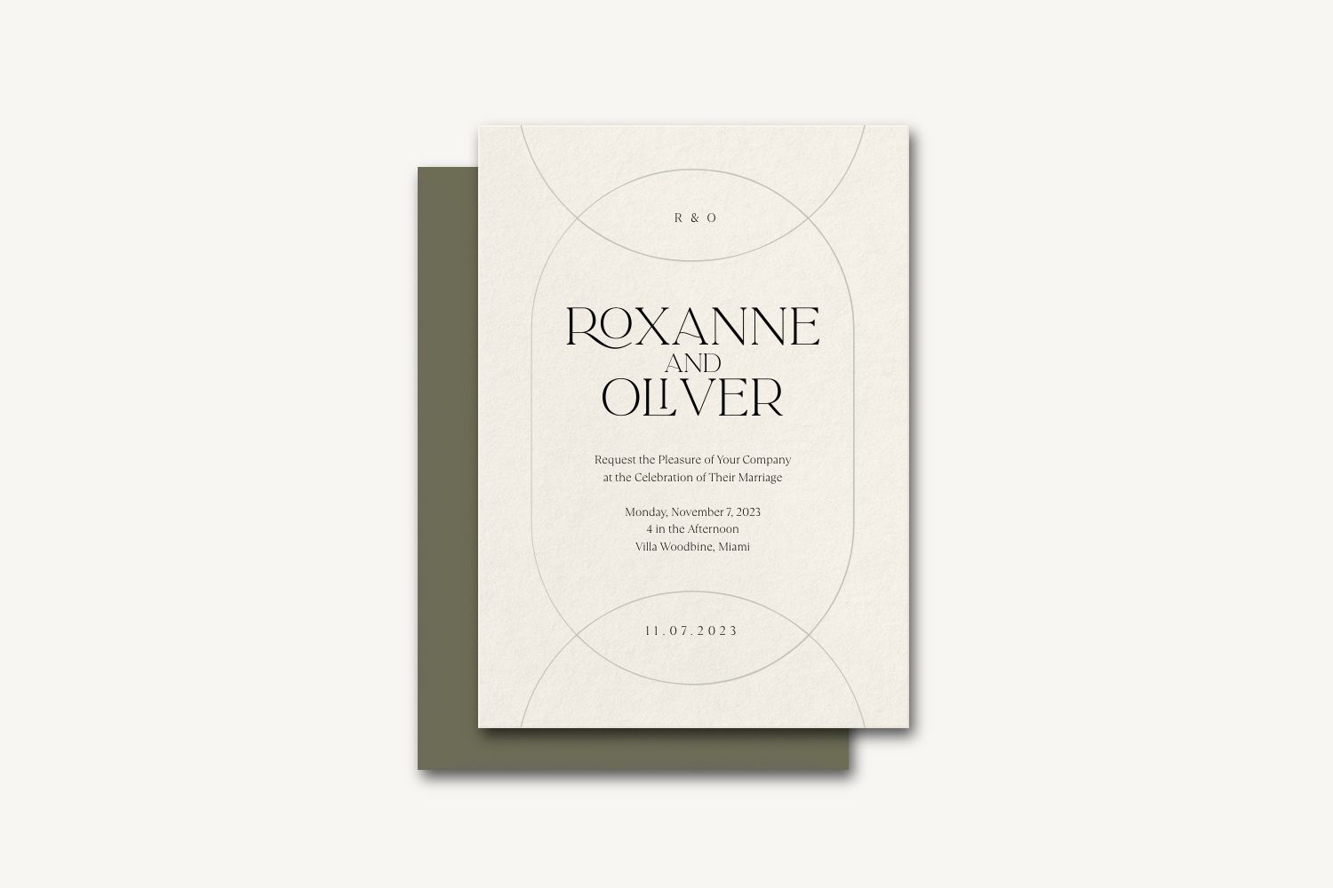 Oliver Wedding Invitation