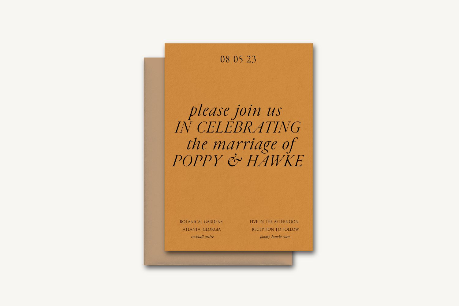 Poppy Wedding Invitation