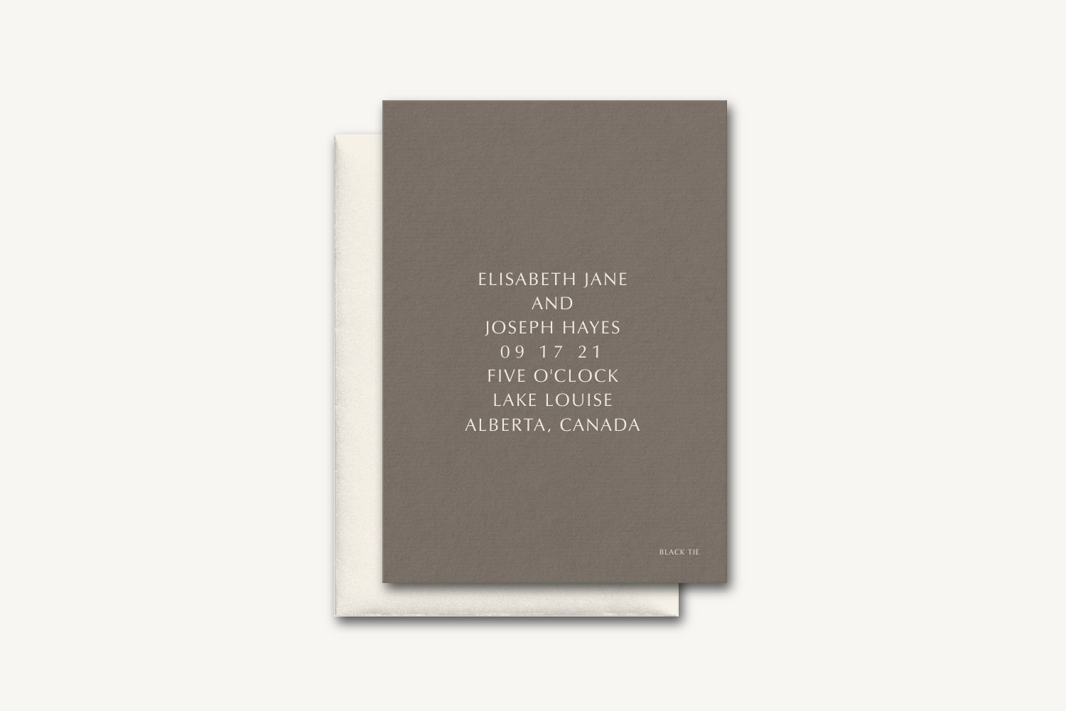 Hayes Wedding Invitation