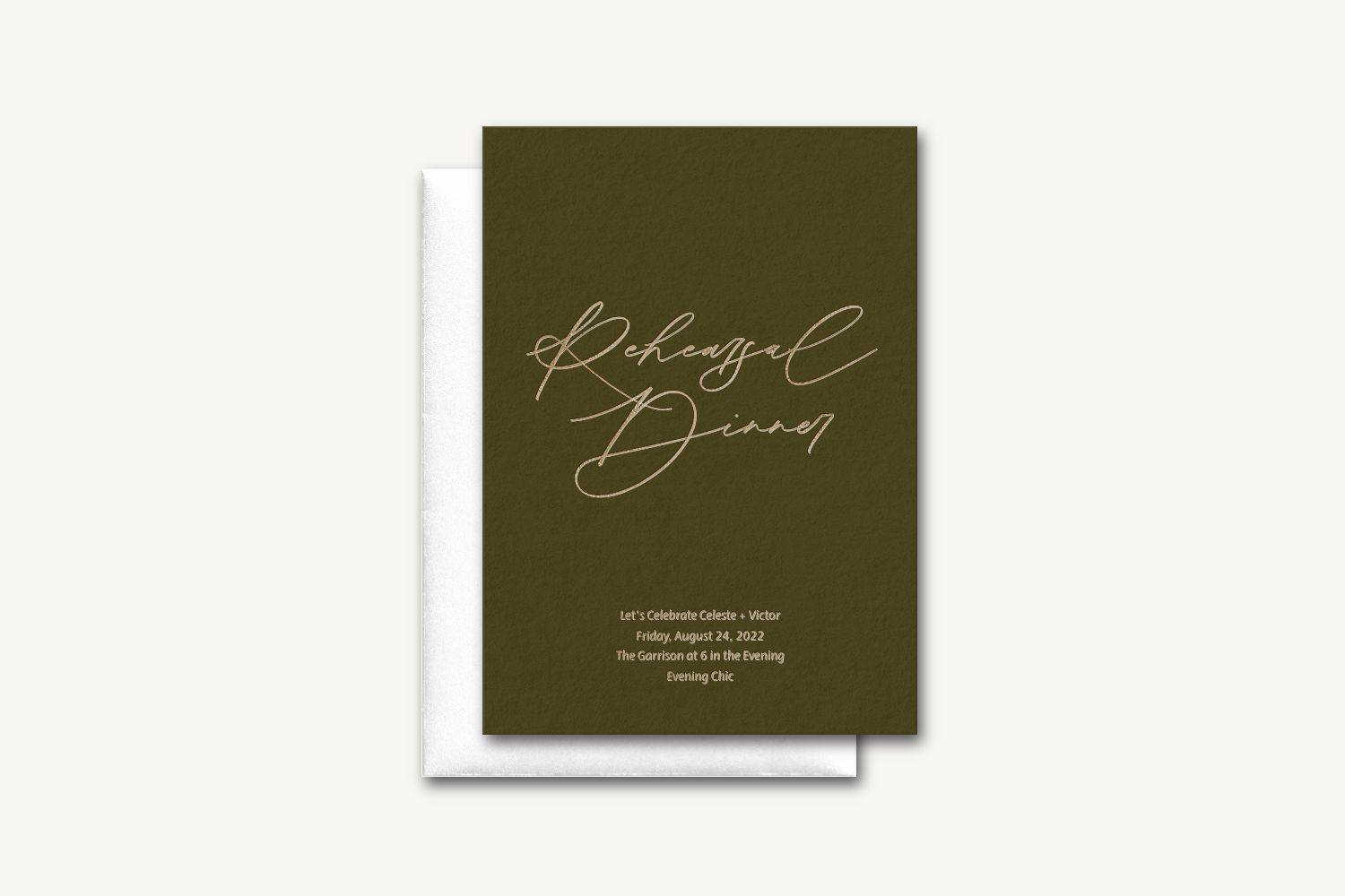 Celeste Rehearsal Dinner Invitation