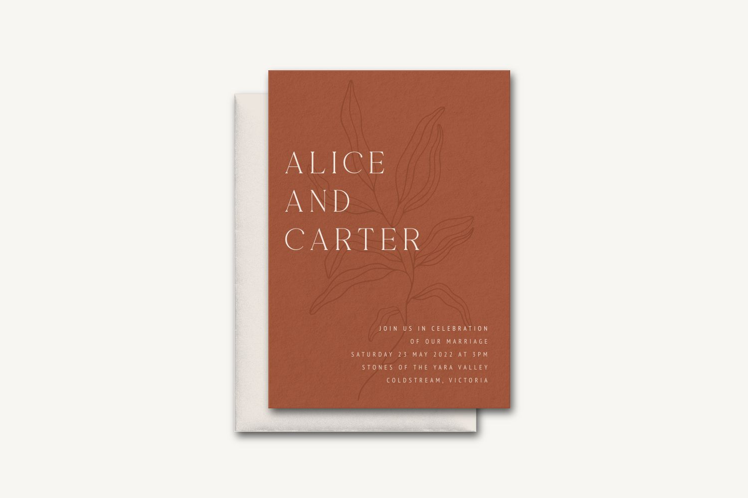 Carter Wedding Invitation